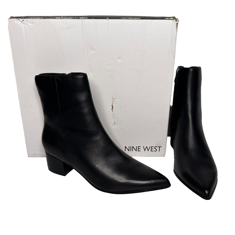 Nine West womens Maribu Boots Black Leather